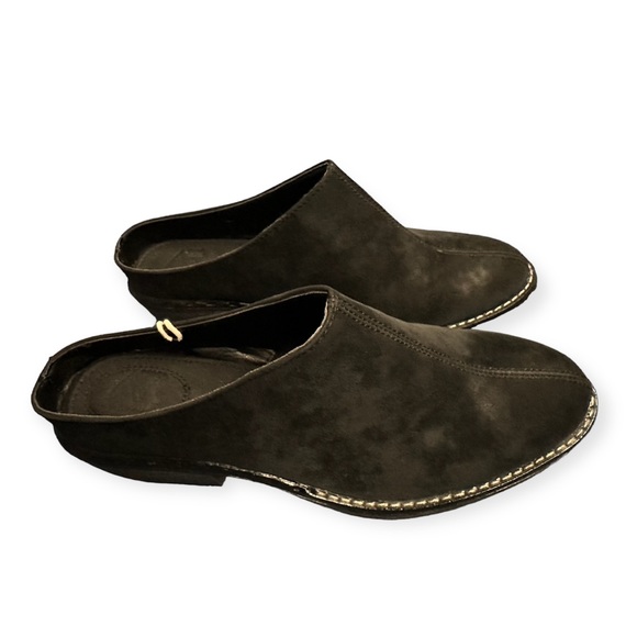 American Rag Black Suede Clog Mule Slip On Shoes NWT - Picture 5 of 12